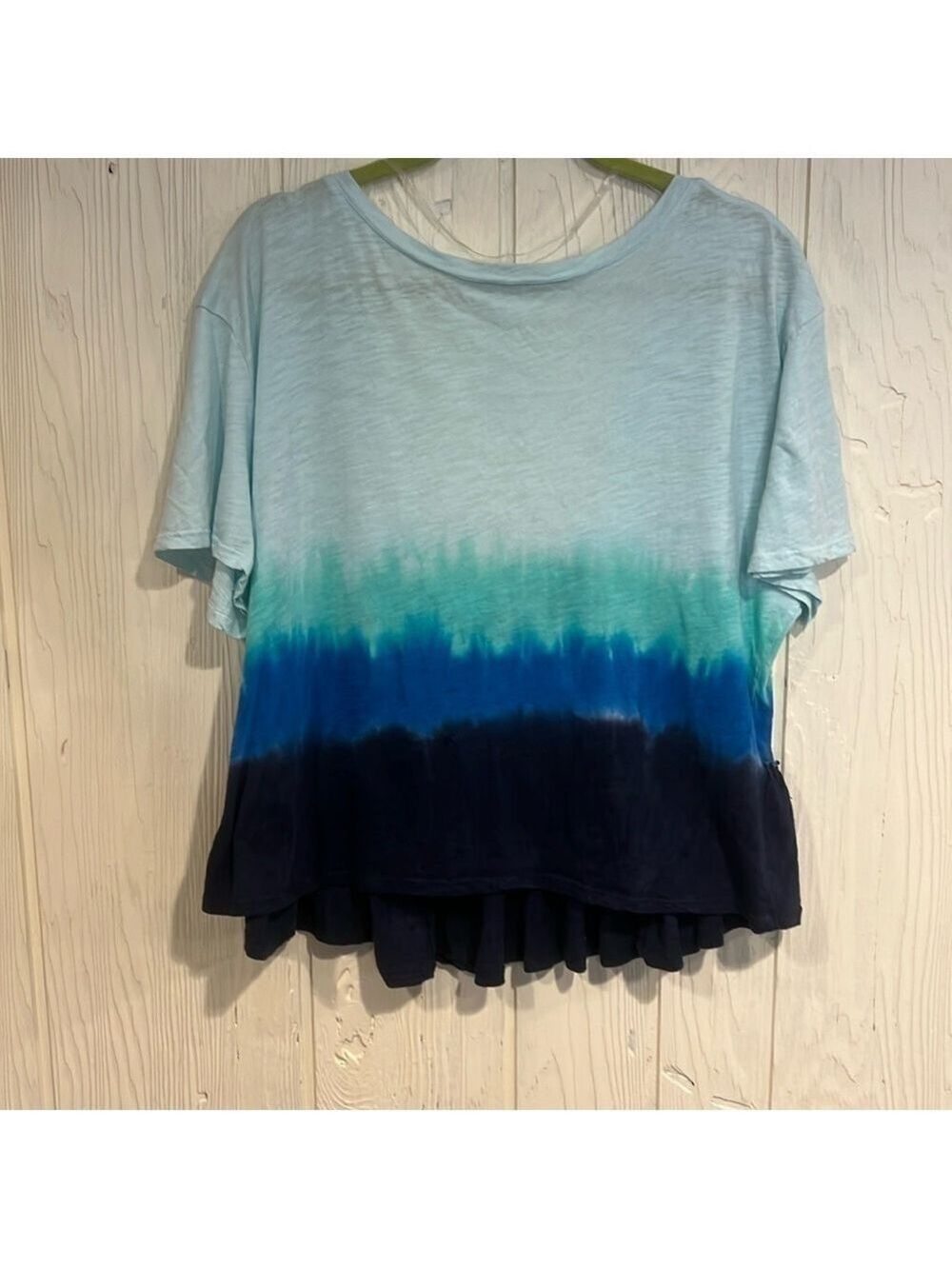 INC International Concepts Tie Dye Top Short Sleeve XL